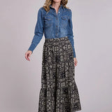 Stetson Bandana Patchwork (Black) - Women's Skirt