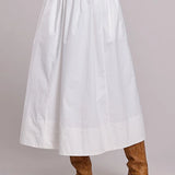 Stetson 3488 Long Poplin (White)  - Women's Skirt