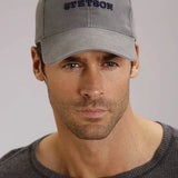 Stetson Embroidered Logo (Grey) - Canvas Ball Cap