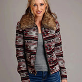 Stetson Aztec Blanket (Red) - Women's Blazer Jacket (Closeout) - Hatcountry