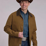 Stetson Corduroy Collar (Brown) - Men's Canvas Jacket
