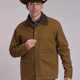 Stetson Corduroy Collar (Brown) - Men's Canvas Jacket