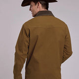 Stetson Corduroy Collar (Brown) - Men's Canvas Jacket