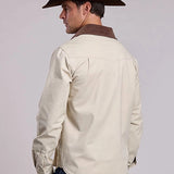Stetson Lined Twill (Tan) - Men's Shirt Jacket