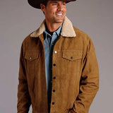 Stetson Novelty Solid Vintage (Tan) - Men's Suede Jacket