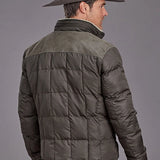 Stetson Novelty Solid Quilted (Grey) - Men's Nylon Jacket