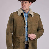 Stetson Novelty Solid Antique (Brown) - Men's Suede Jacket