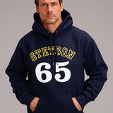 Stetson 65 Logo (Blue) - Men's Hoodie Sweatshirt