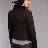 Stetson Novelty Solid Smooth (Black) - Women's Leather Jacket