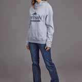 Stetson Rider Logo (Grey) - Women's Hoodie Sweatshirt