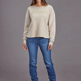 Stetson Yellow Logo (Beige) - Women's Hoodie Sweatshirt