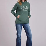 Stetson Script Logo (Green) - Women's Hoodie Sweatshirt