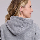 Stetson Western Print (Grey) - Women's Hoodie Sweatshirt