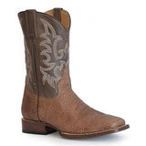 Stetson Obadiah (Brown/Taupe) - Men's Bison Cowboy Boot