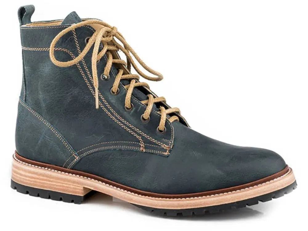 Stetson Impacto (Blue) - Men's Leather Work Boot - Hatcountry