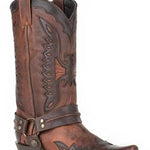 Stetson Soaring Eagle Biker (Brown) - Men's Cowboy Boot - Hatcountry