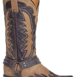 Stetson Outlaw Wings Biker (Tan) - Men's Cowboy Boot - Hatcountry