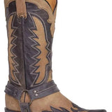 Stetson Outlaw Wings Biker (Tan) - Men's Cowboy Boot - Hatcountry