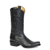 Stetson Garrett Cowboy Heel (Black) - Men's Cowboy Boot