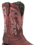Stetson Meadow (Black Cherry) - Women's Shark Skin Cowgirl Boot - Hatcountry