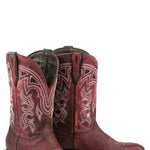 Stetson Meadow (Black Cherry) - Women's Shark Skin Cowgirl Boot - Hatcountry