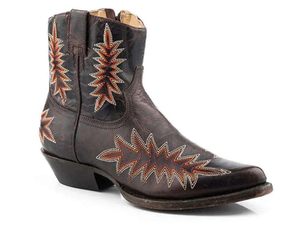 Stetson Charlie (Brown) - Women's Leather Cowgirl Boot - Hatcountry