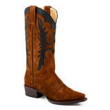 Stetson Cheyenne (Brown) - Women's Suede Leather Cowgirl Boot