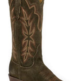 Stetson Casey (Brown) - Women's Suede Leather Cowgirl Boot