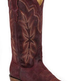 Stetson Casey (Wine) - Women's Suede Leather Cowgirl Boot