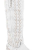 Stetson Sarah (White) - Women's Goat Leather Cowgirl Boot