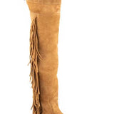 Stetson Glam (Tan) - Women's Suede Leather Cowgirl Boot