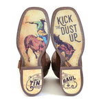 Tin Haul Asphalt Cracks with Kick Up the Dust - Men's Cowboy Boots - Hatcountry
