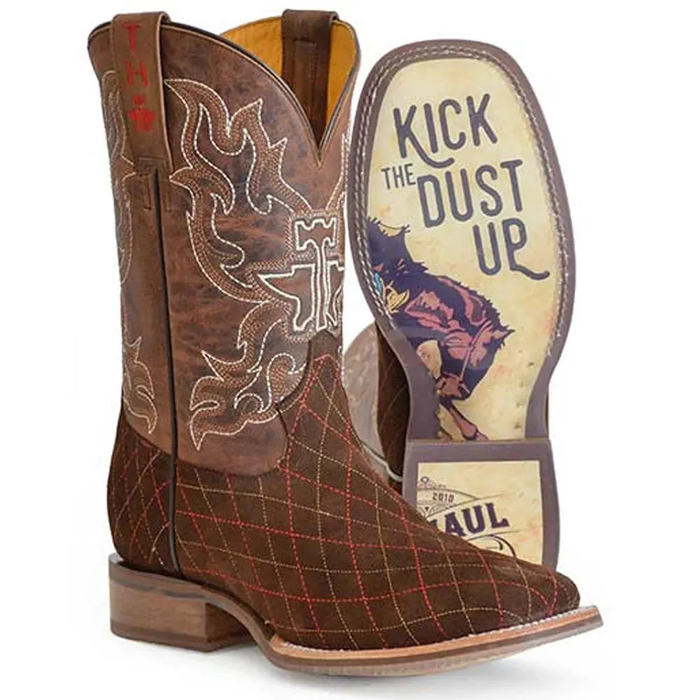 Tin Haul Asphalt Cracks with Kick Up the Dust - Men's Cowboy Boots - Hatcountry