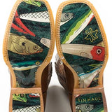 Tin Haul Alpha Angler  - Men's Leather Cowboy Boot