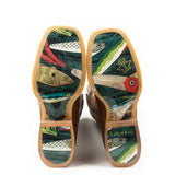 Tin Haul Alpha Angler  - Men's Leather Cowboy Boot