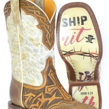 Tin Haul Cross & Thorns - Men's Leather Cowboy Boot