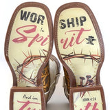 Tin Haul Cross & Thorns - Men's Leather Cowboy Boot