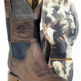 Tin Haul Blocks - Men's Leather Cowboy Boot
