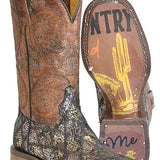 Tin Haul Paisley Python - Women's Leather Cowgirl Boot