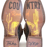 Tin Haul Paisley Python - Women's Leather Cowgirl Boot