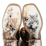 Tin Haul Wild Cat - Women's Leather Cowgirl Boot