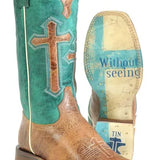 Tin Haul Crucifix - Women's Leather Cowgirl Boot