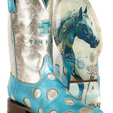 Tin Haul Polka Dot Diva - Women's Leather Cowgirl Boot