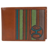 HOOey Lime Stripes - Men&#039;s Bifold Wallet - Hatcountry