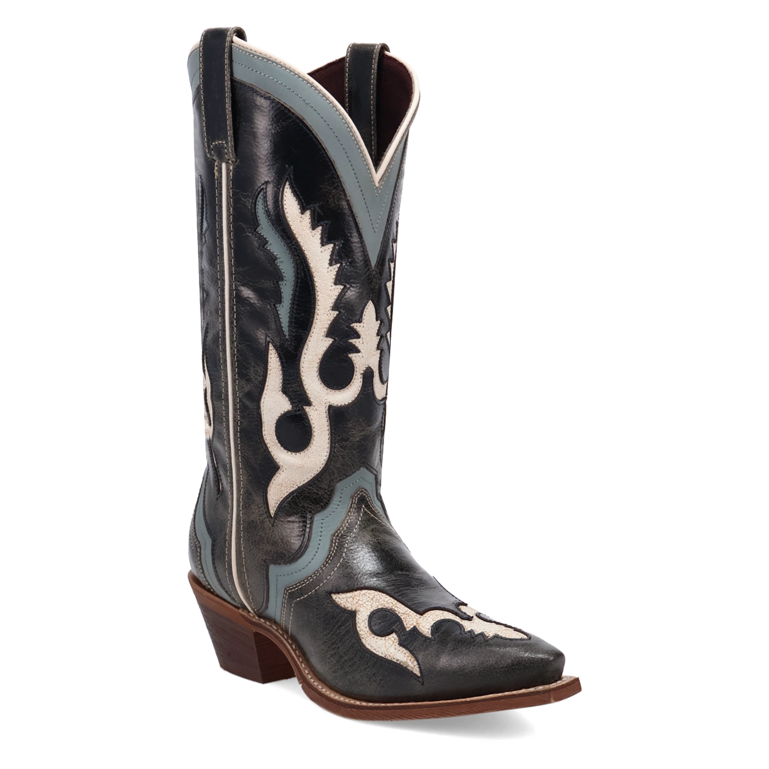 Laredo Honky-Tonk Halo - Women's Leather Cowgirl Boots