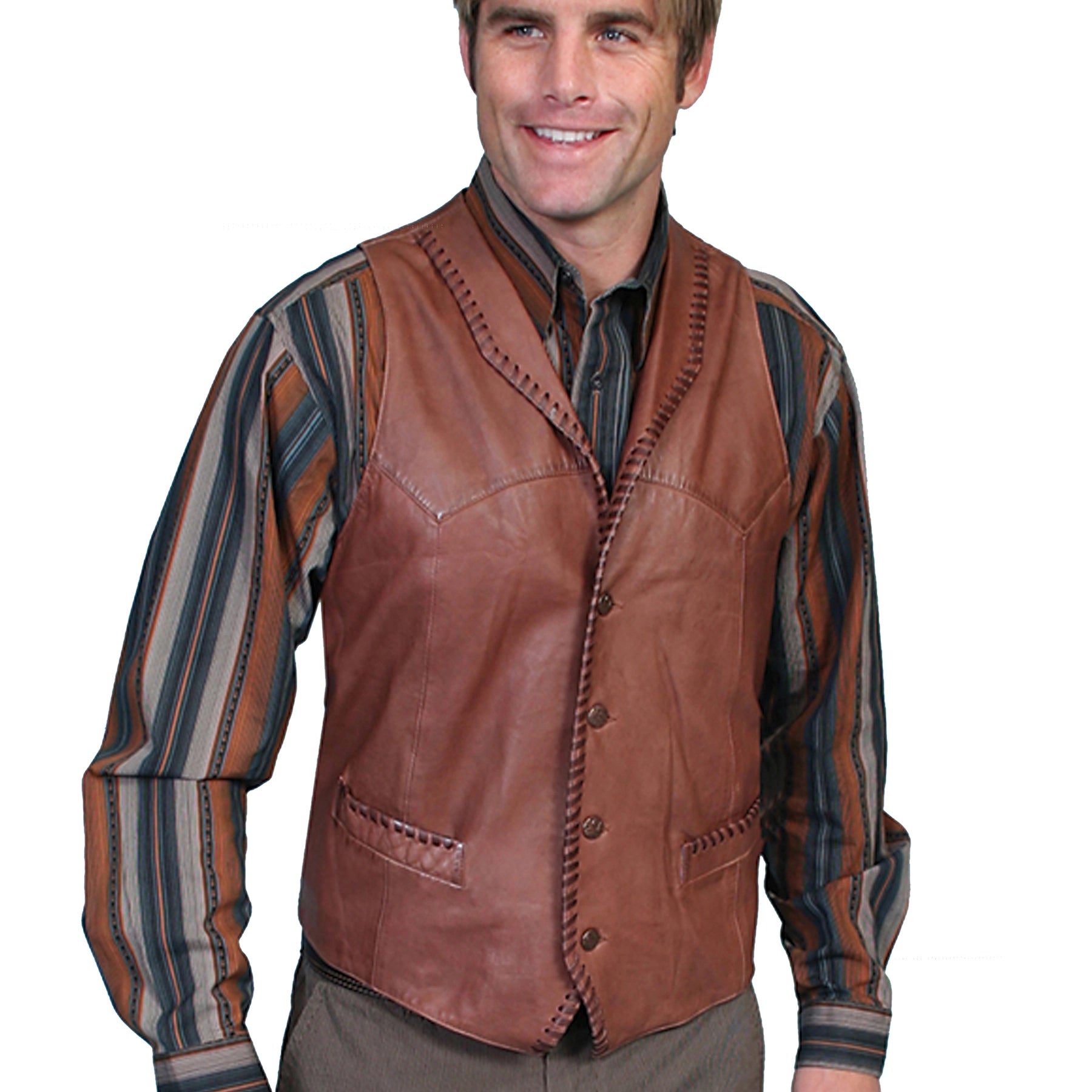 Scully Laramie (206 Leather) – Men's Vest