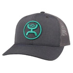 HOOey "O Classic" (Grey/Teal) - Trucker Cap - Hatcountry