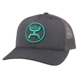 HOOey "O Classic" (Grey/Teal) - Trucker Cap - Hatcountry