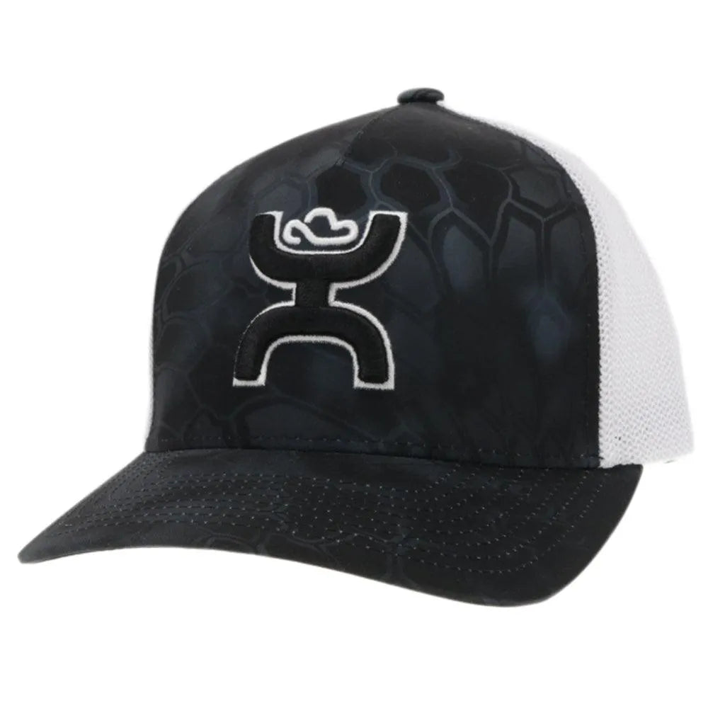 HOOey "Bass" (Black/White) - Trucker Cap - Hatcountry