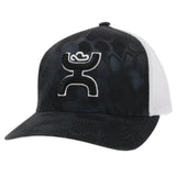 HOOey "Bass" (Black/White) - Trucker Cap - Hatcountry